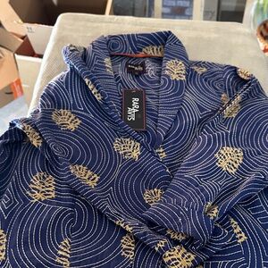 Ralph Arts Blue and Gold Women's Blazer